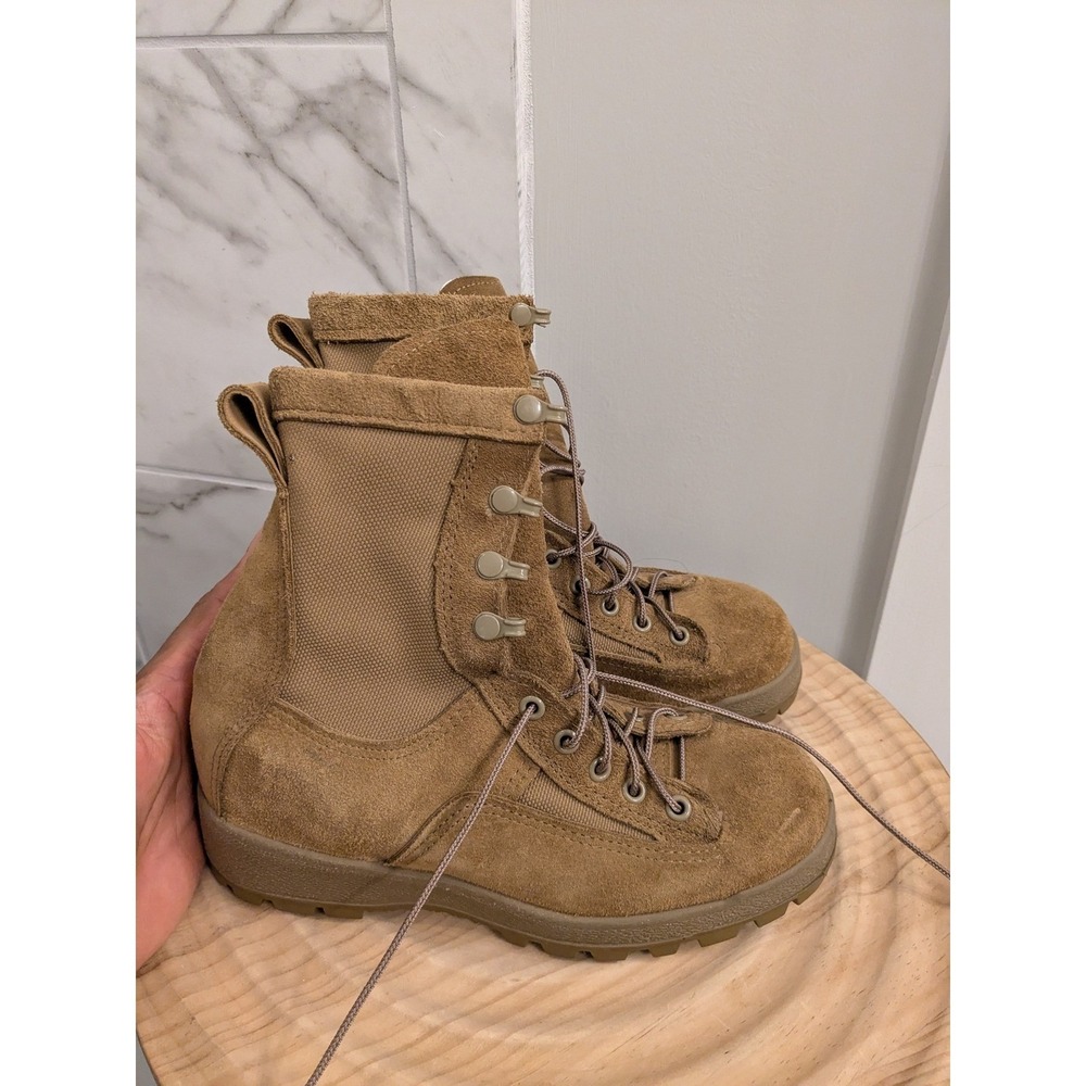 NWOB McRae Flight Combat Vehicle Crewman Boots US Army‎ 5W Beige Vibram